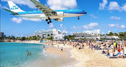 Prime Maho 1BR w/ Pool | Front Row to the Action!