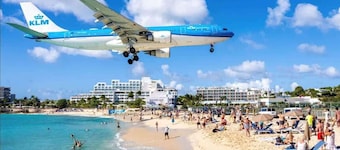 Prime Maho 1BR w/ Pool | Front Row to the Action!