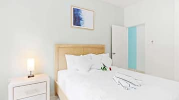 2 bedrooms, iron/ironing board, travel crib, free WiFi