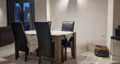 The Black Chestnut, a stone built luxury house in the village of Agios Nikolaos.