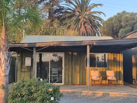 Terrace/patio. Tipsy Hill Cottage, River Views at Walker Flat SA. Perfect for a weekend getaway