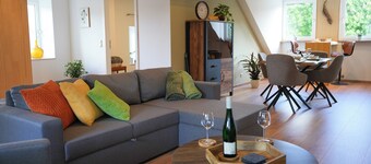 Vacation apartment Uferglück Cozy apartment directly on the banks of the Saar