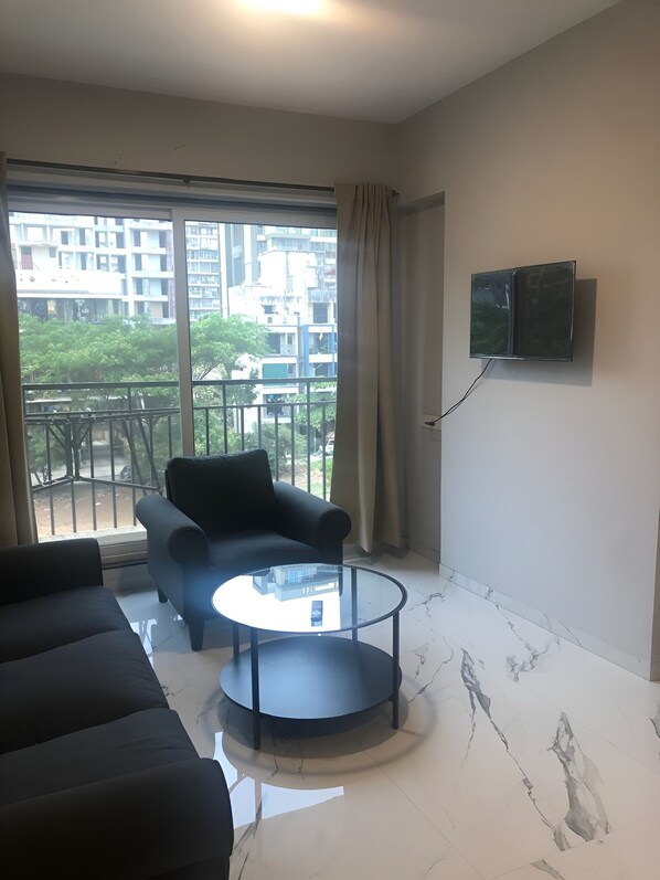 Living area - ASPA-Home Away From Home. Spacious, Comfortable, Safe & Neat apartments. (Navi Mumbai)