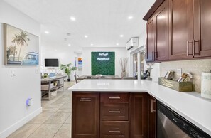 Microwave, oven, stovetop, dishwasher