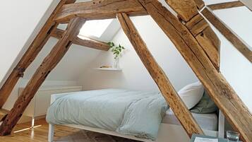 1 slaapkamer, een bureau, een strijkplank/strijkijzer, gratis wifi