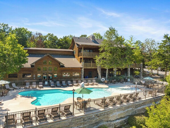 Indoor pool, a heated pool