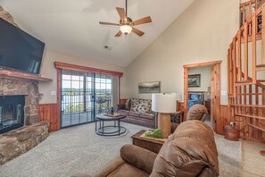 Fireplace, DVD player