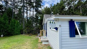 Exterior detail - Whispering Spruces; Cozy Studio with Queen Bed & W (South Thomaston)