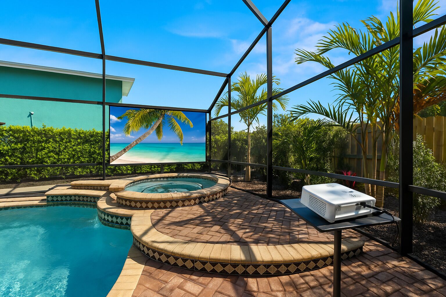 Indoor pool, a heated pool
