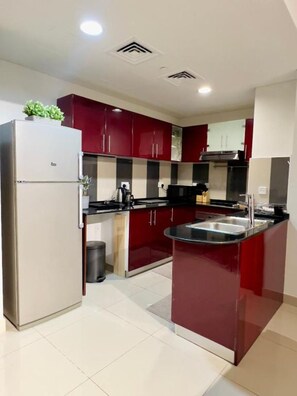 Microwave, oven, stovetop, dishwasher