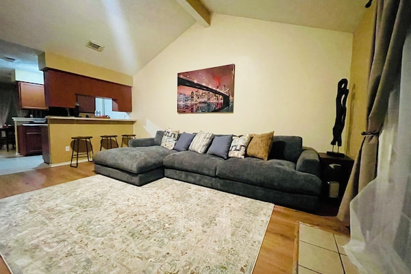 comfortable big couch