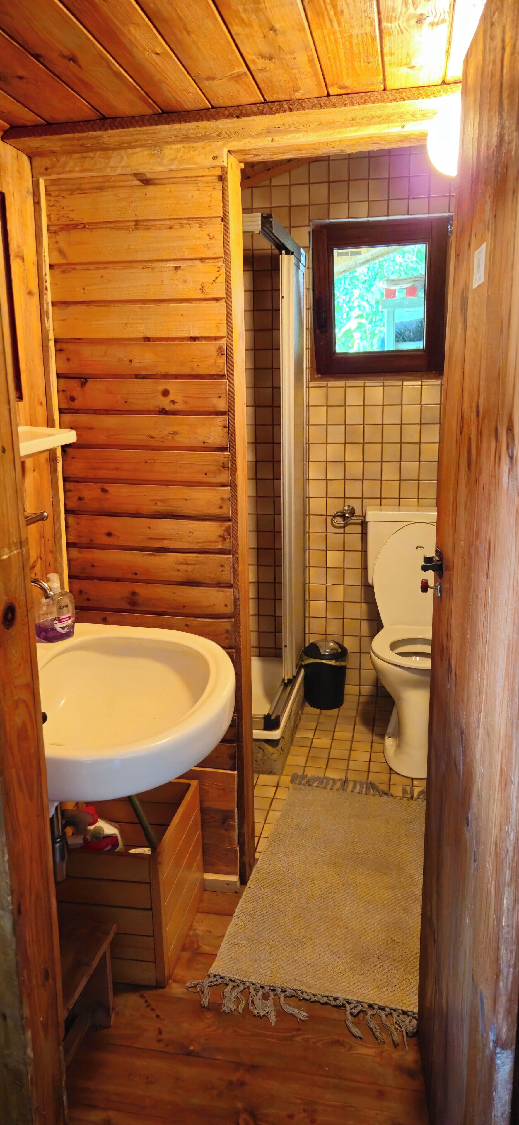 Sèche-cheveux, serviettes fournies, savon, papier toilette