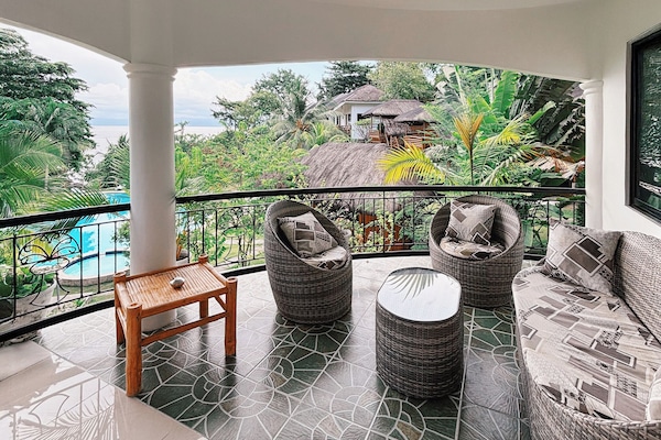Deluxe Bungalow, Balcony, Partial Sea View | Terrace/patio