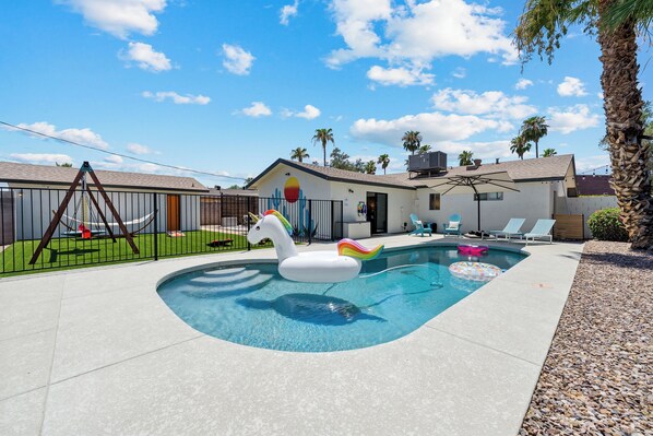 Pool - Heated/Fenced Pool! Private back yard near Old Town Scottsdale (Scottsdale)