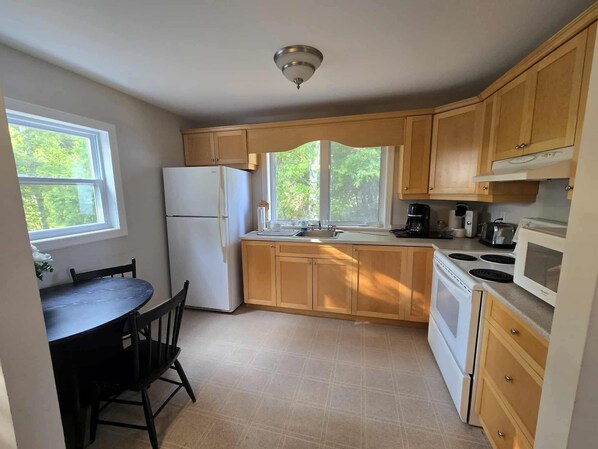 Microwave, oven, stovetop