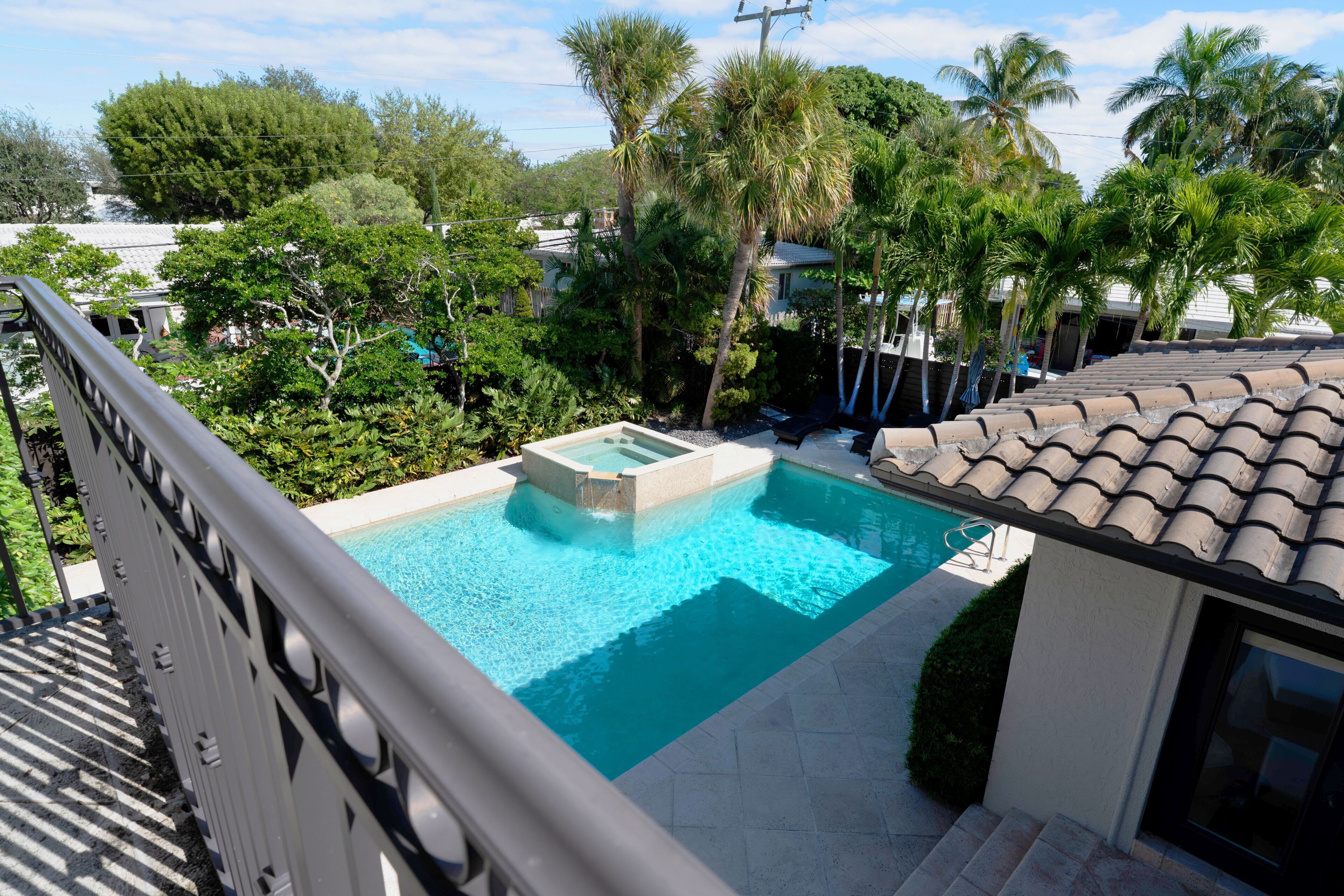 Piscine extérieure, piscine chauffée