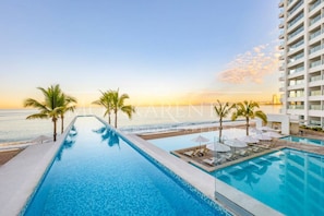 A heated pool