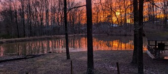 Rustic Pond Retreat w/ Hot Tub & Fishing Gear