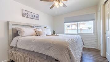 3 soverom, strykejern/-brett, wi-fi og sengetøy