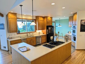 Microwave, oven, stovetop, dishwasher