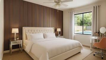 2 bedrooms, iron/ironing board, free WiFi, bed sheets