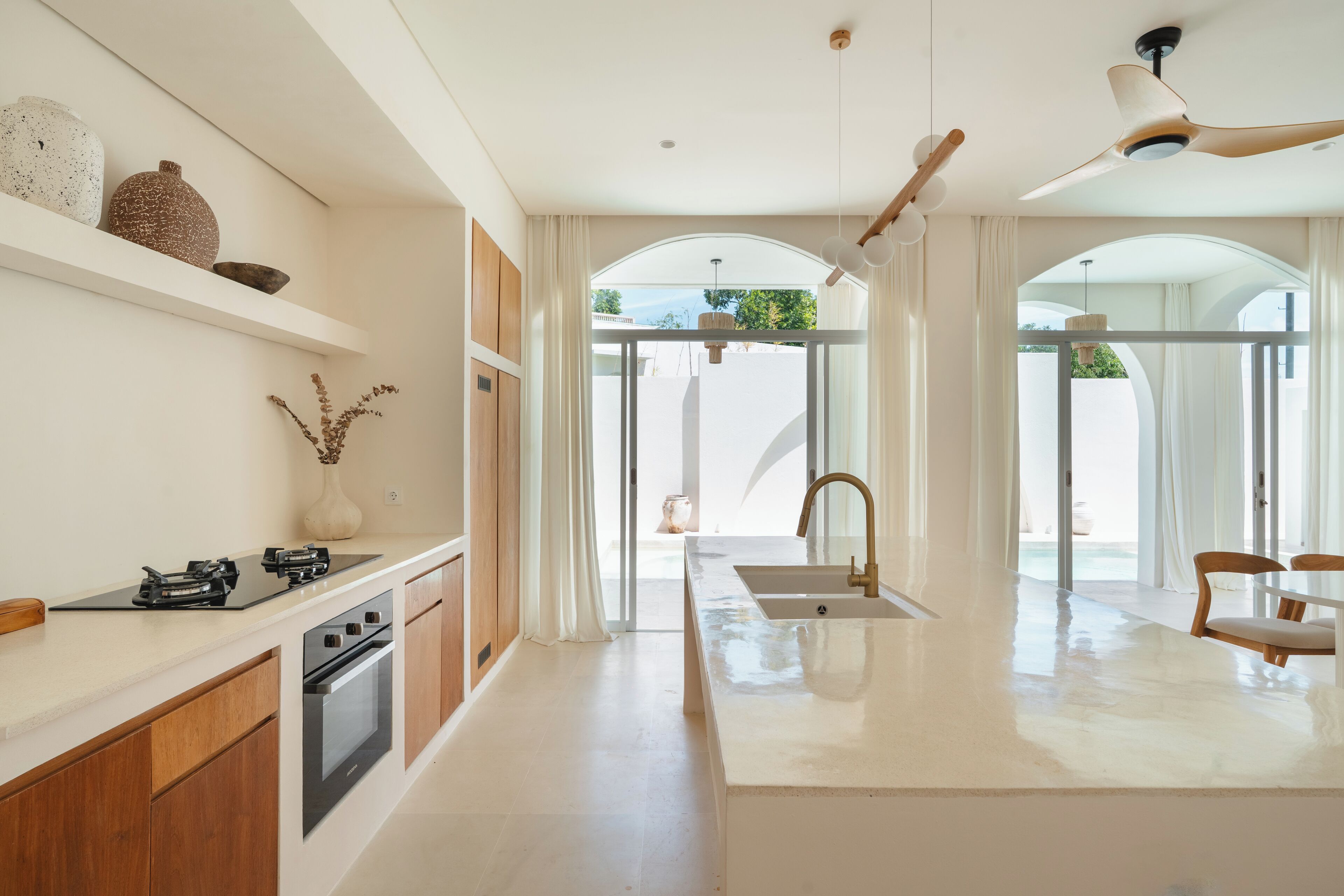 Deluxe Villa, 2 Bedrooms, Private Pool, Pool View | Private kitchen | Fridge, microwave, oven, stovetop