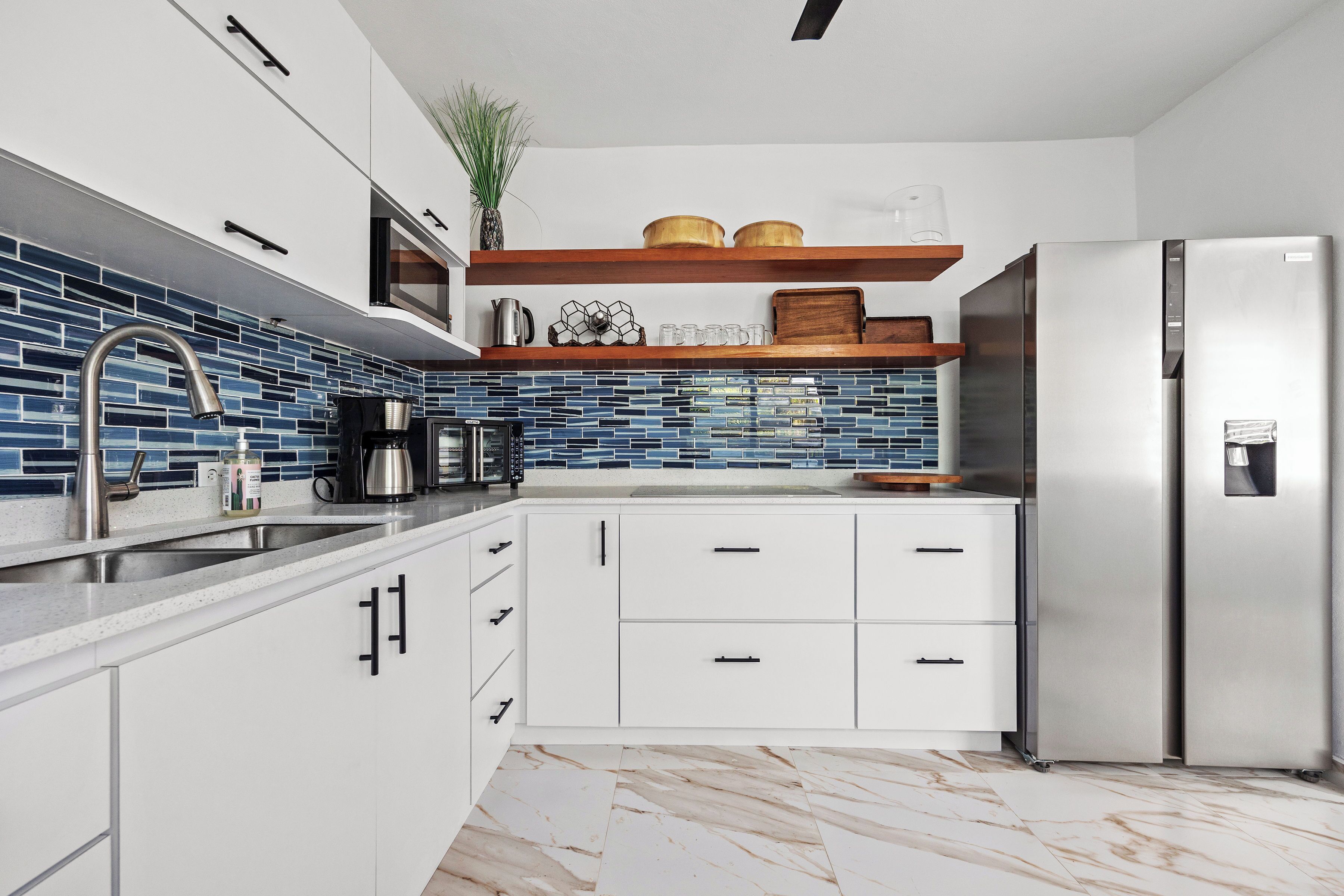 Microwave, stovetop, dishwasher