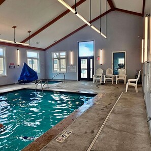 Indoor pool, a heated pool