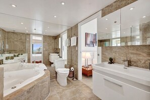 Hair dryer, towels