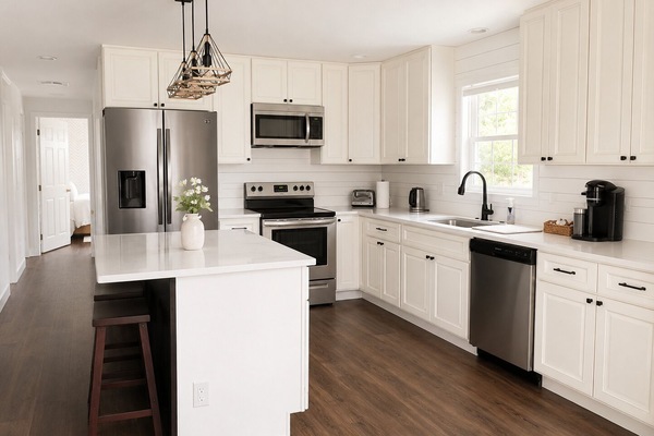 Microwave, oven, stovetop, dishwasher
