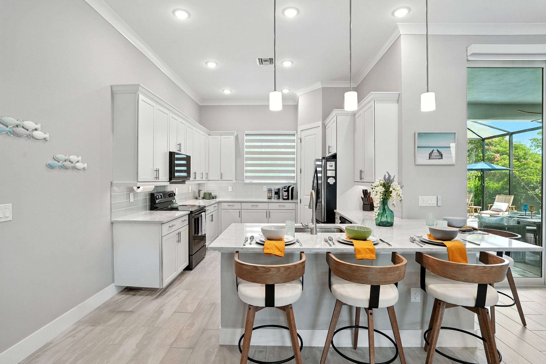 Microwave, oven, stovetop, dishwasher