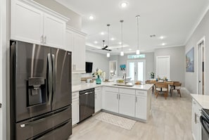 Microwave, oven, stovetop, dishwasher - Modern Naples Retreat with Heated Pool – Close to Downtown! (Naples)