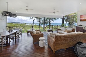 Living area - Knot Shore - Did we mention the views? (Haliday Bay)
