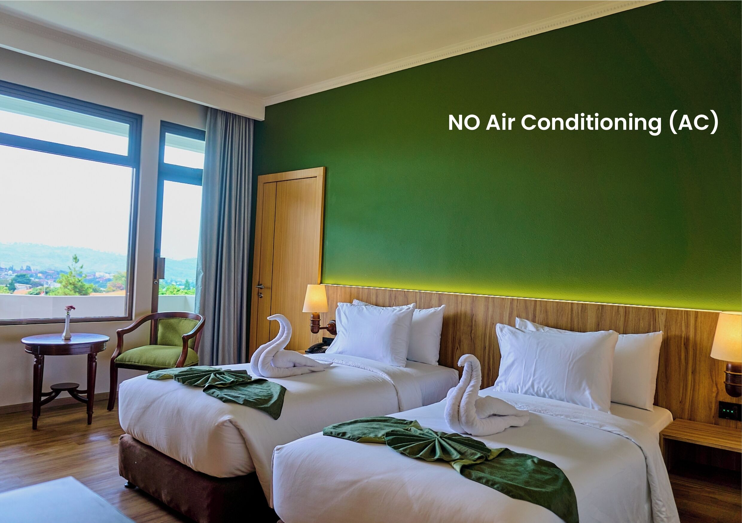 Deluxe Grand Twin Balcony (With Air Cooler) | 床单