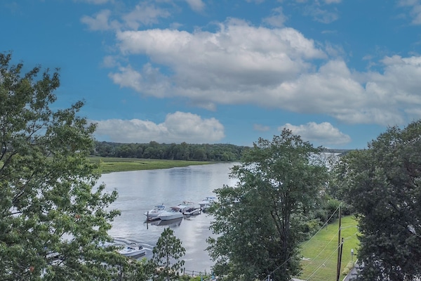 Water views from the house of the Rancocas Creek and Delaware River Inlet