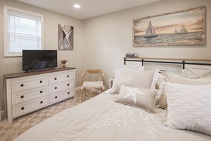 2 bedrooms, in-room safe, iron/ironing board, travel cot