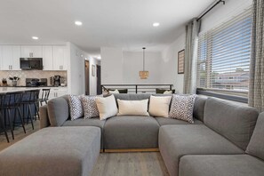 TV, fireplace, offices