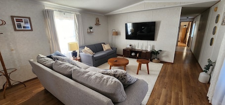 Living area. Family Getaway in Interior, SD – Just 5 Min to Badlands NP