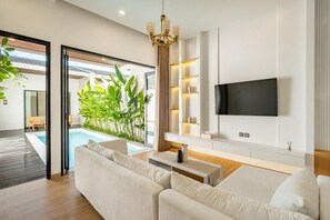 Smart TV - New 3BR Modern Luxury Villa Canggu with Pool Terrrace - Casa De Avisha Padonan 1 (Kab. Badung)