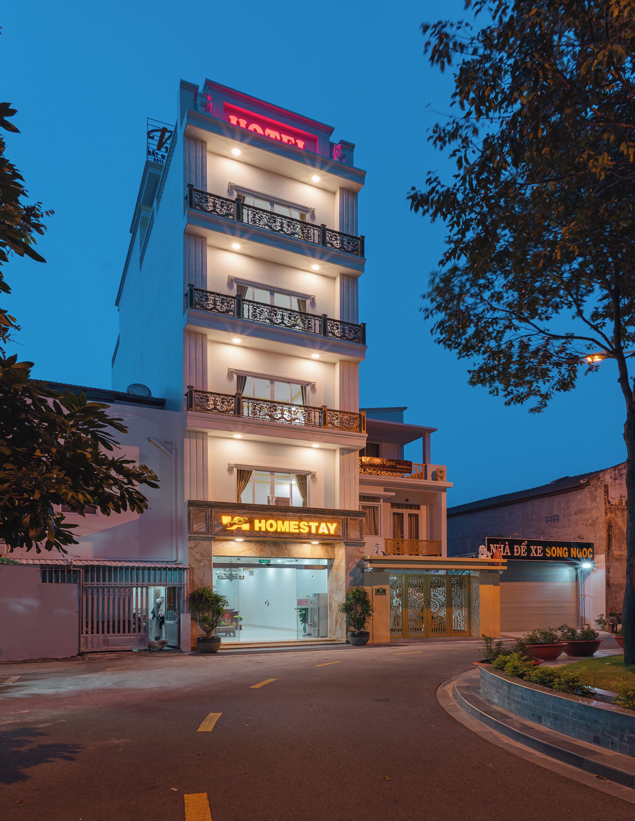 Mặt tiền nơi lưu trú