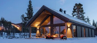 Luxury holiday home, skiing, sauna, remote office
