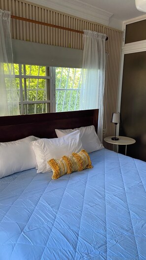 1 habitación, tabla de planchar con plancha, internet y ropa de cama 