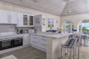 Microwave, oven, dishwasher - Happy Days, Forest Hills, Royal Westmoreland, Holetown. 3 bed Luxury Villa (Holetown)