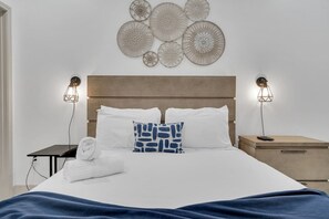 4 bedrooms, desk, iron/ironing board, travel cot