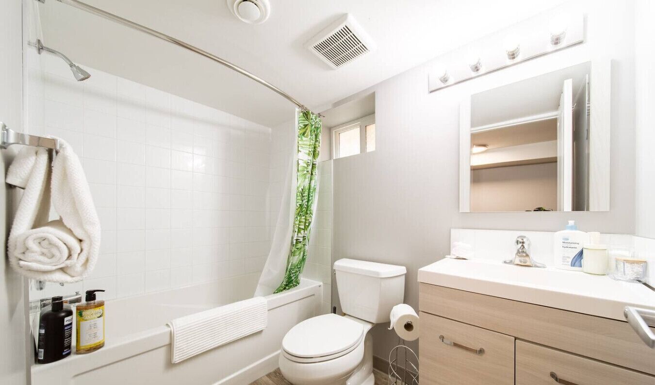Hair dryer, towels
