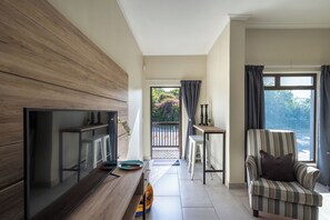 Smart TV, books, video library, stereo