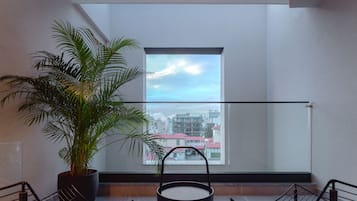 Deluxe Double Room, City View | Premium bedding, in-room safe, desk, laptop workspace