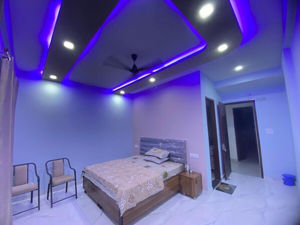 Chambre Double, balcon, vue montagne