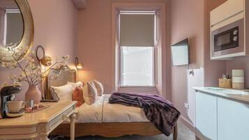 Soundproofing, iron/ironing board, free WiFi