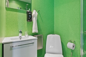 Standard Single Room | Bathroom | Towels, soap, shampoo, toilet paper